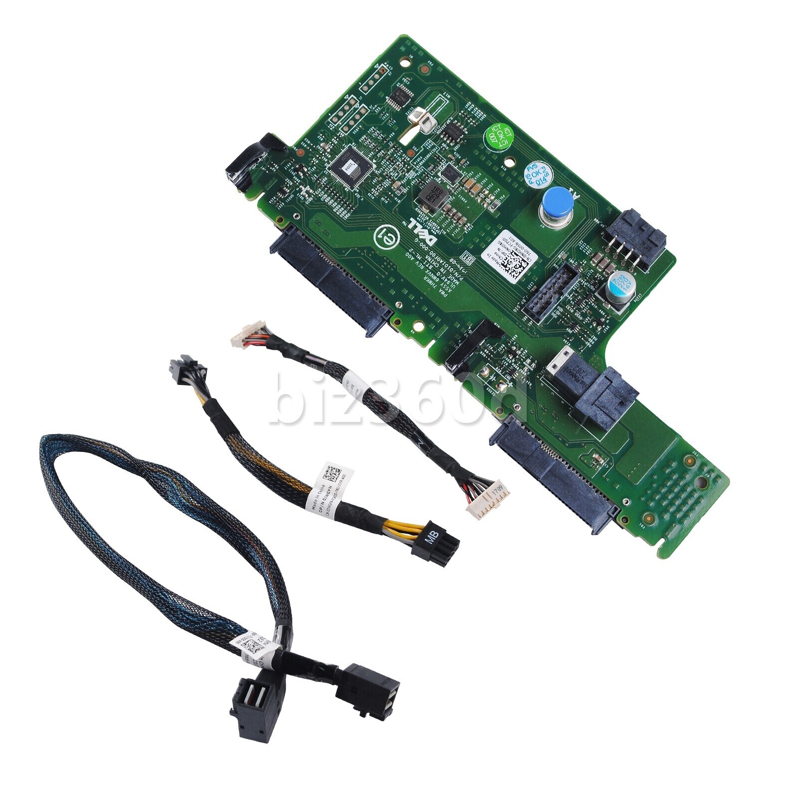 Dell R730xd 2x 2.5" SFF Rear Flex Bay HDD Backplane with Cable 6WNVX NHDXG USA