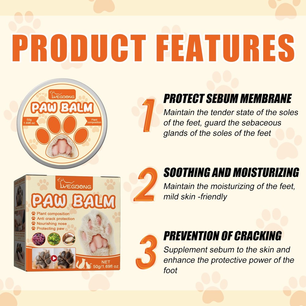 Pet Moisturizing Paw Paste Cat and Dog Universal Moisturizing Foot