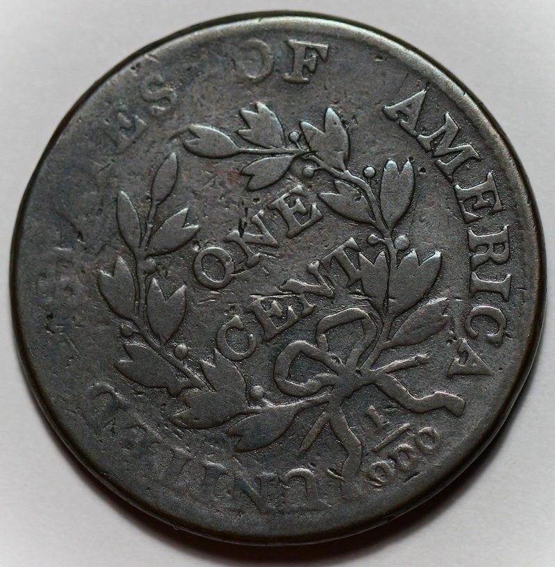 1801 Draped Bust Large Cent - Error Fraction - 1/000 (S-223)
