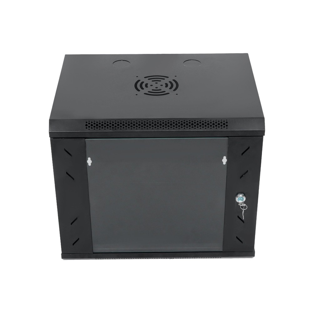 Wall Mount Network Server Rack Cabinet Enclosure 15.5'' Deep Door Lock 9U