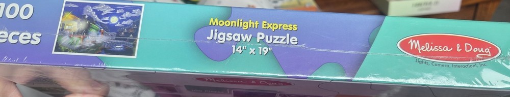 Melissa and Doug Moonlight Express Jigsaw Puzzle 14X19 Fully Interlocking Pieces