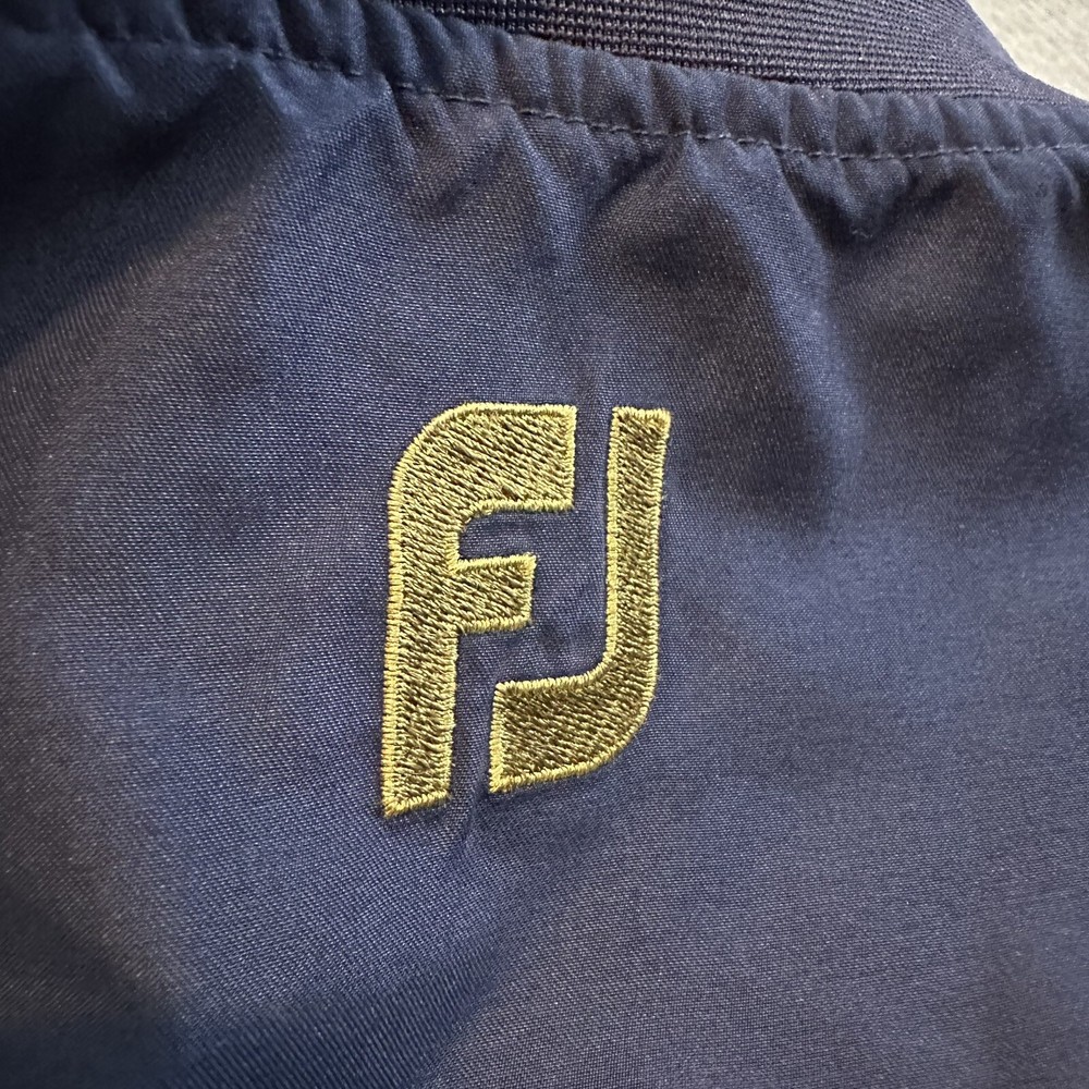 Footjoy Windbreaker Rain Jacket Mens Large Blue Pullover Golf Performance LSC