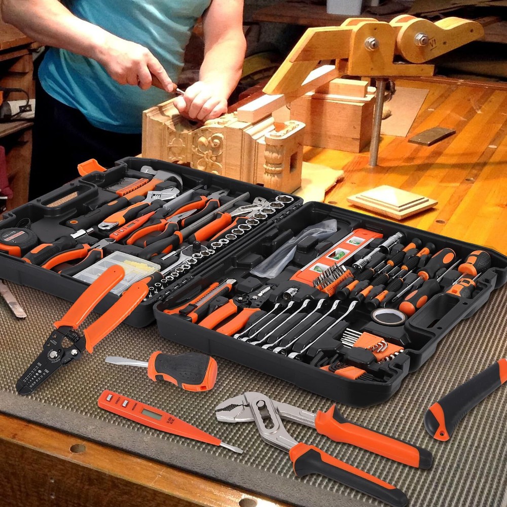 🔥236 Piece Tool Set Auto Repair Tool Combination Package Socket Wrench Mixed To