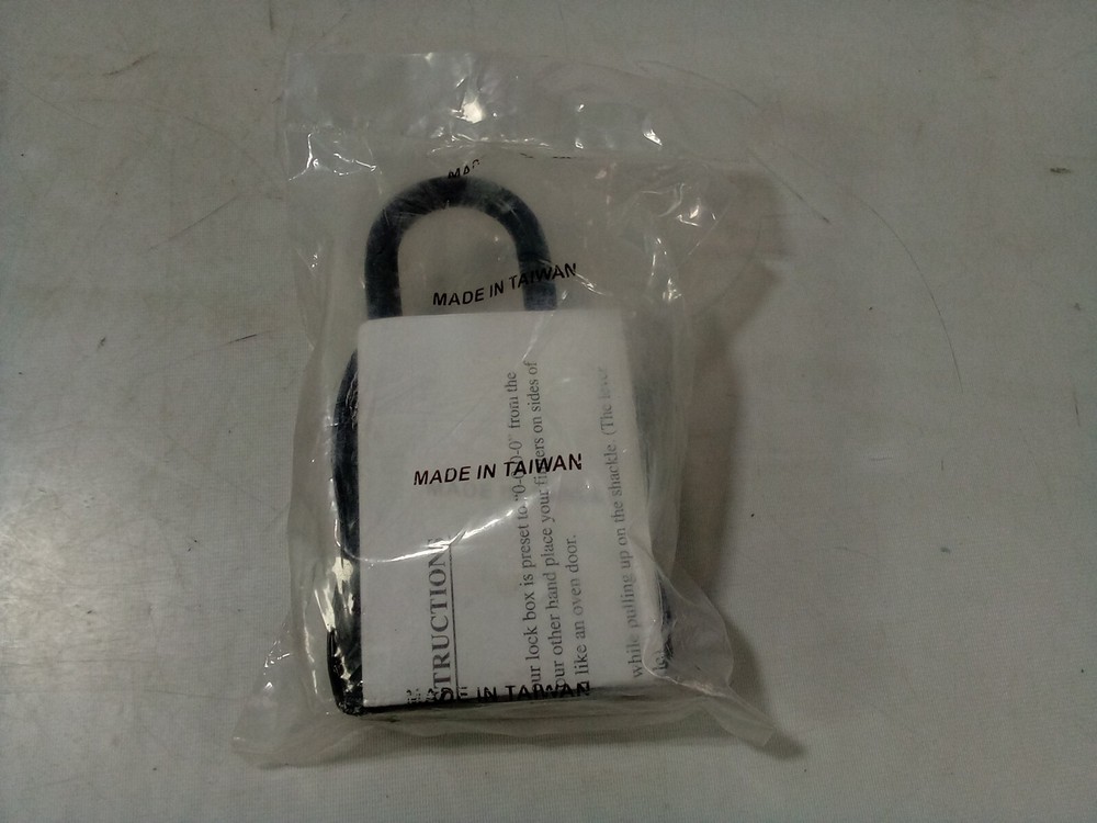 Vault Locks 4-Digit Numeric Combination Lock Box Black Alloy Steel