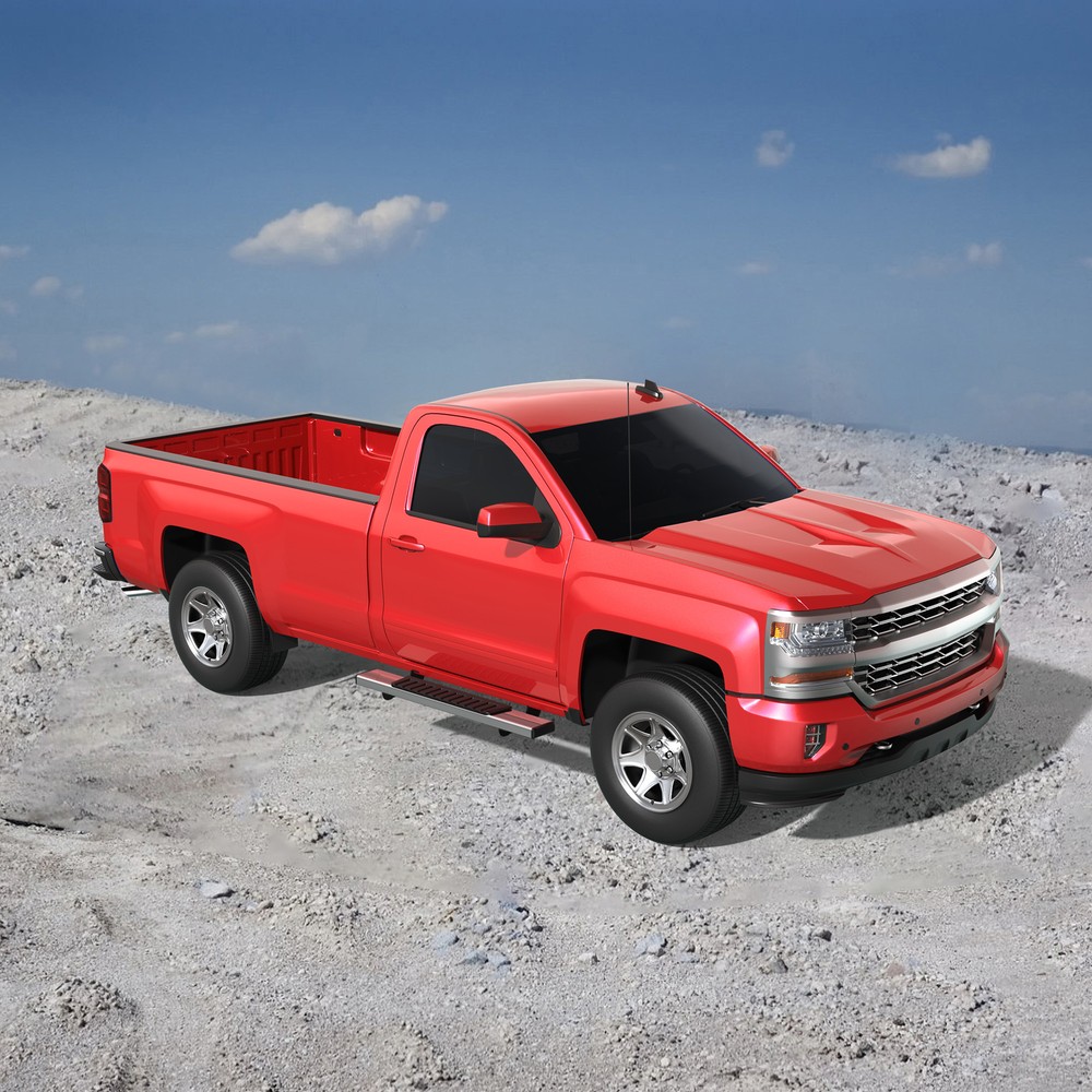 6" Nerf Bars Side Step Running Board For 19-22 Silverado Sierra 1500 Regular Cab