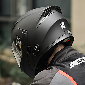 ILM Bluetooth Motorcycle Helmet Flip up Modular Dual Visor Intercom FM DOT 902BT