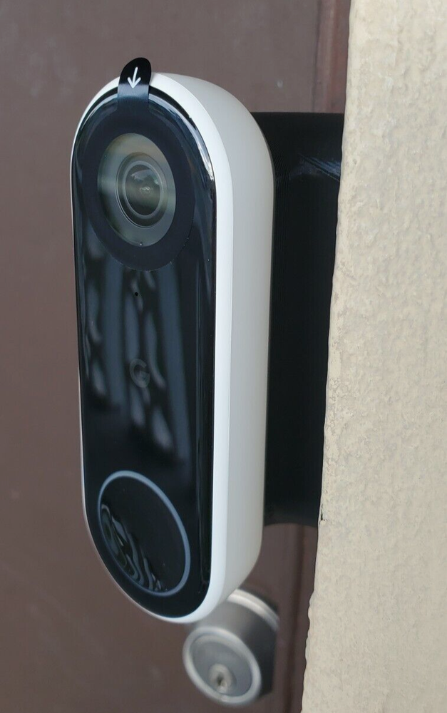 Google Nest Hello Doorbell A0077 Wired Wedge 75° Degree Angle Mount Bracket