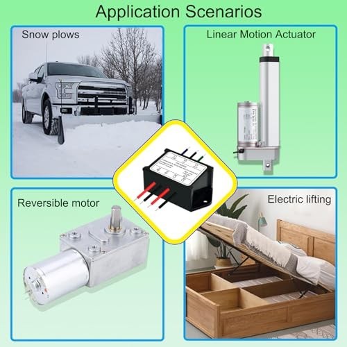 5V to 48V 10A Relay Module for DC Motors & Linear Actuators - Forward/Reverse Co