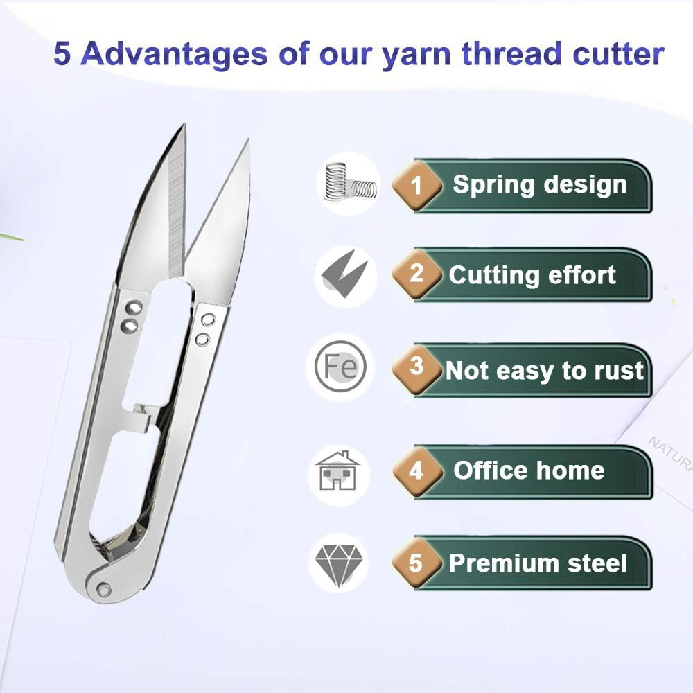 3Pcs Sewing Scissors Clippers Quick-Clip Thread Cutter Embroidery Mini Snips
