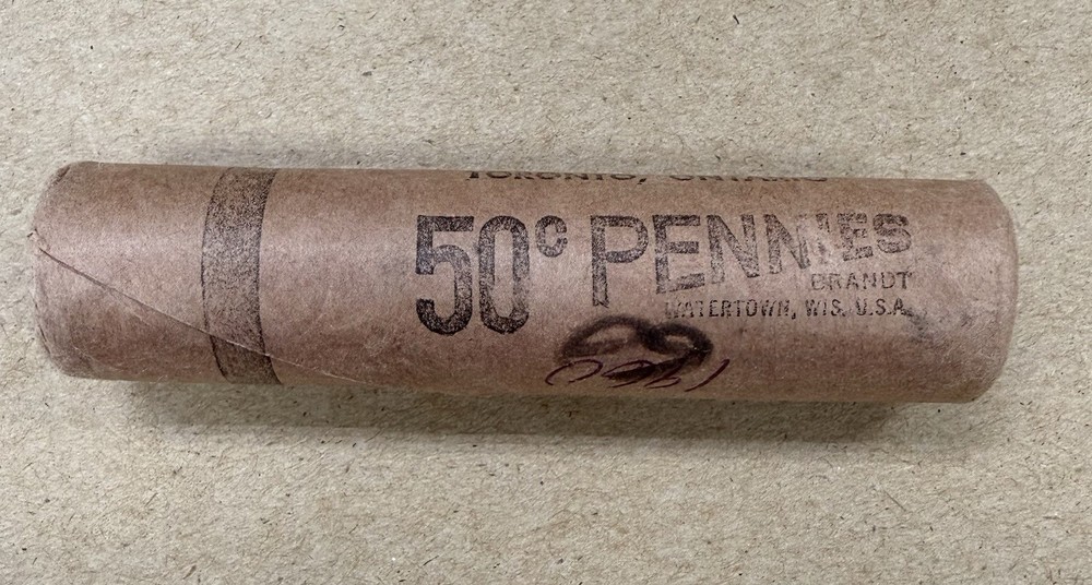 1960 Canada Penny ROLL (50 coins) - UNCIRCULATED