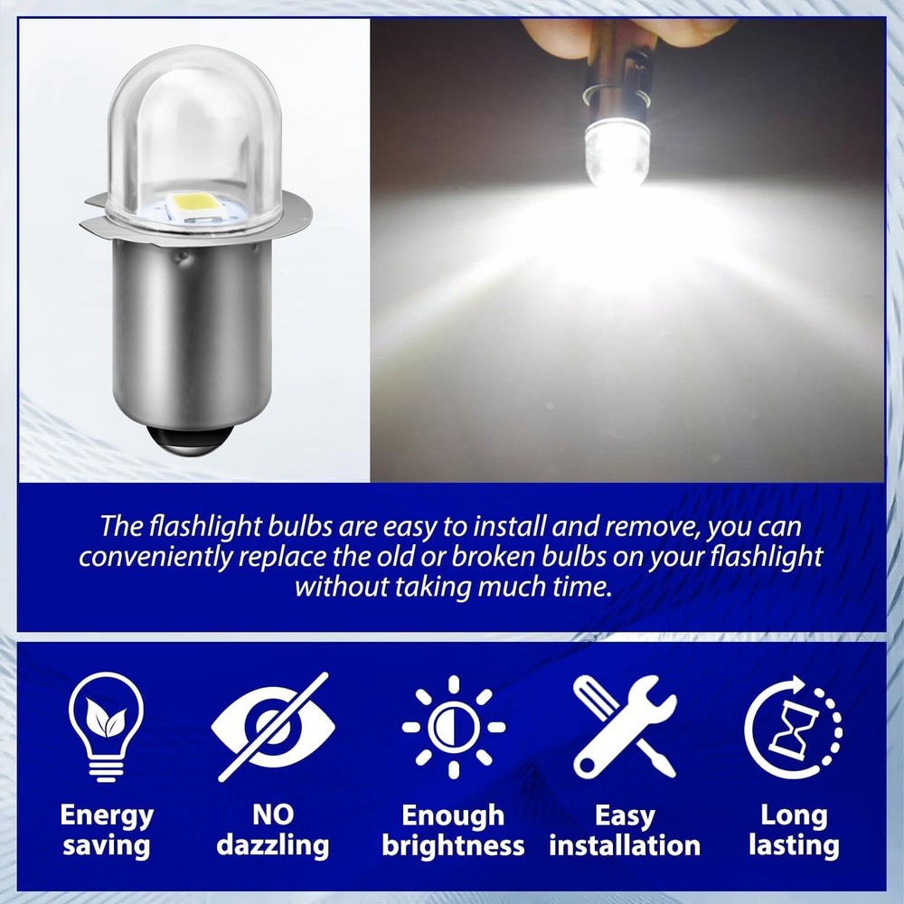 4-Pack 18V Xenon Bulb Replacement for Ryobi Flashlights & Work Lights
