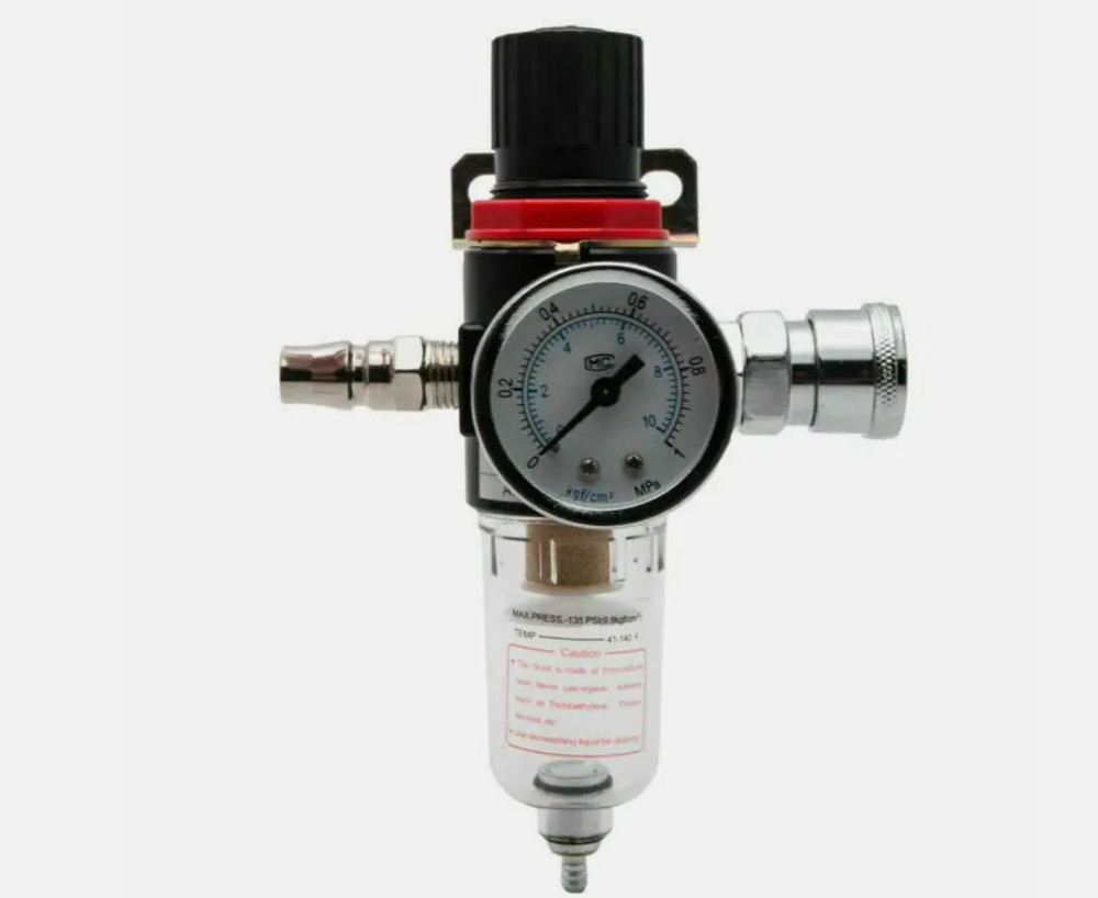 1PC Air Compressor Moisture Trap Oil Water Filter Regulator Lubricators 1/4"