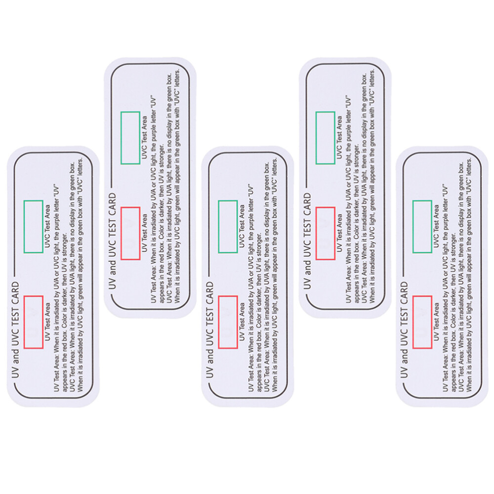 UVC-UVA Testing Cards Light Identifying Tools UVA Testing Strips Indicator Cards