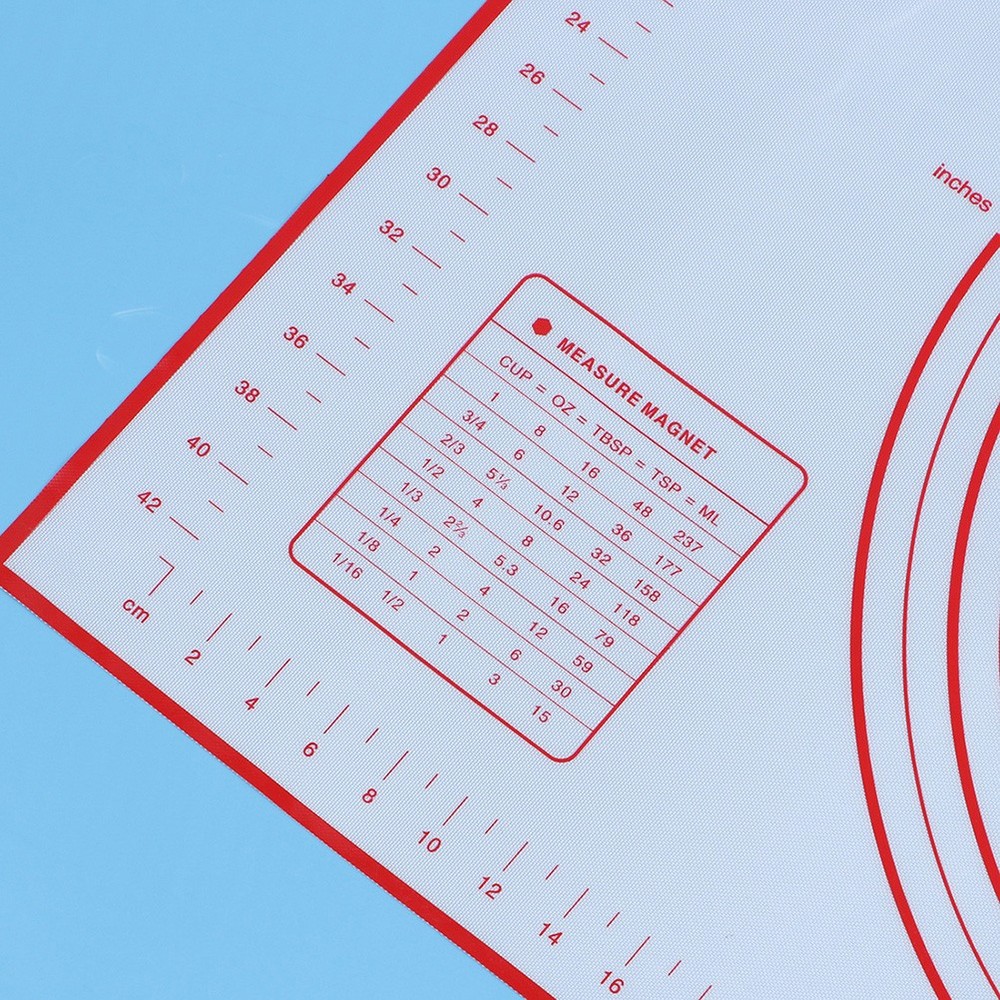 Silicone Dough Rolling Mat Kitchen with Measurements Baking Mats