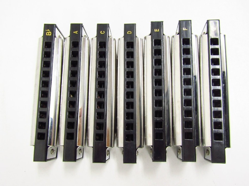 Fender Blues Deluxe Harmonica 7 Pack with Case G5014