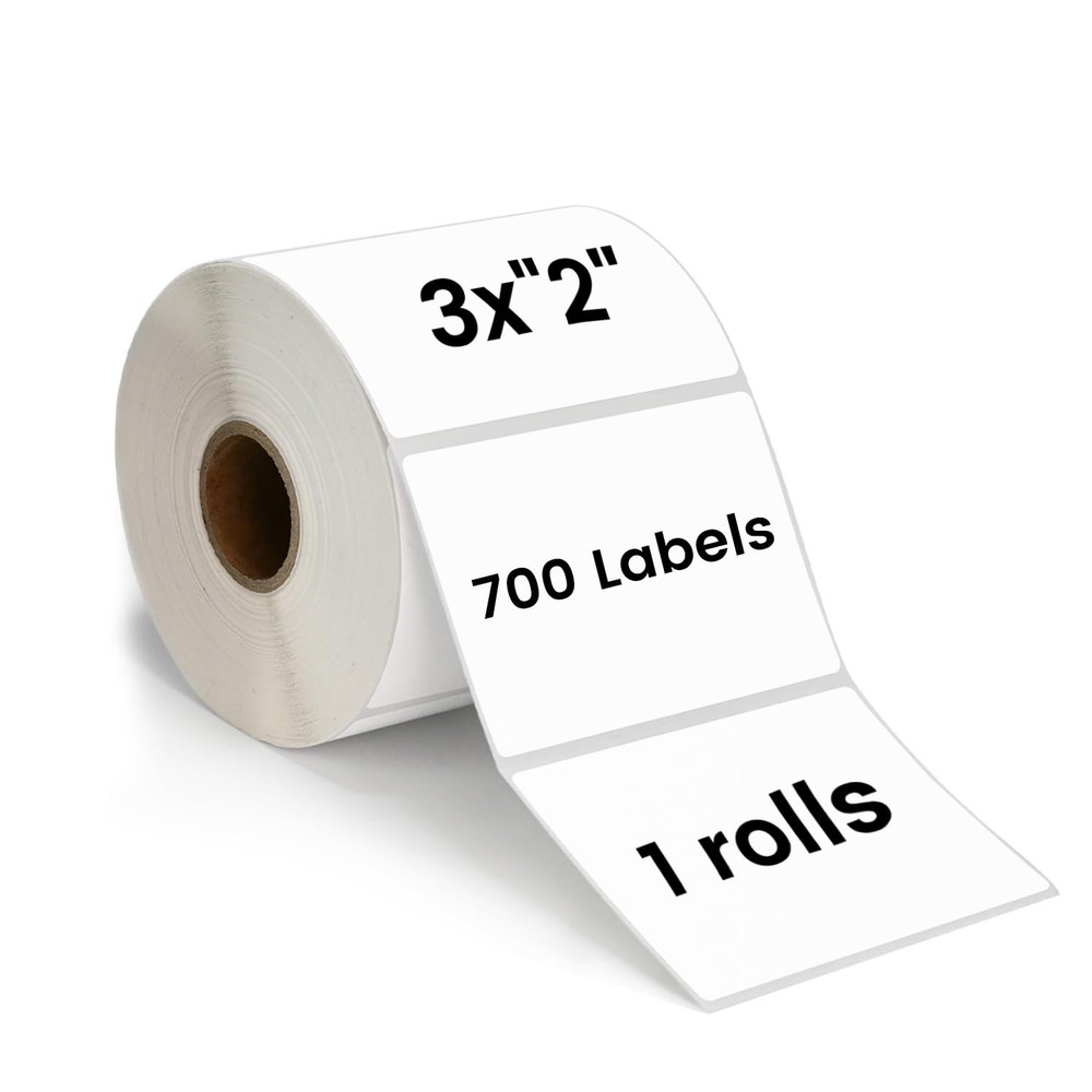 ESSENTIAL 3"x2" Direct Thermal Barcode Labels, Shipping Label, Compatible...