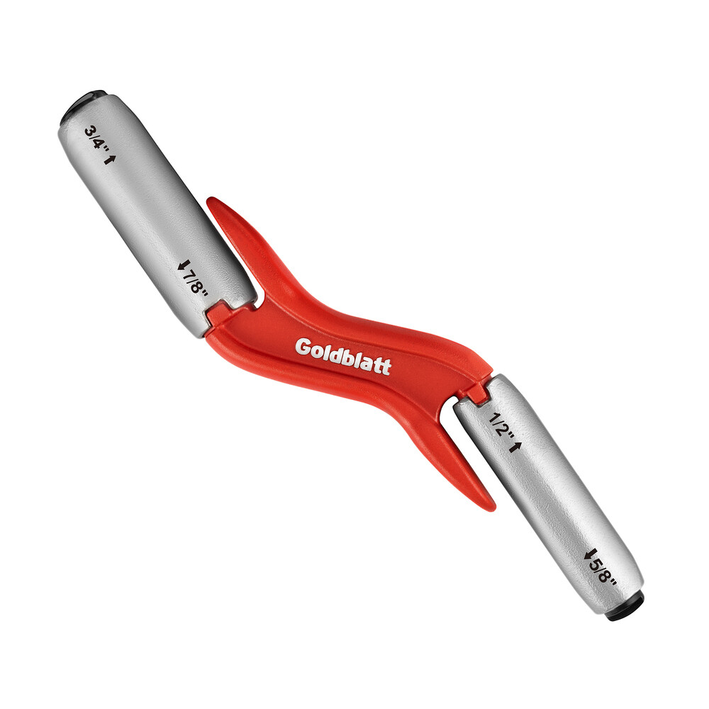 Goldblatt RED Masonry Brick Jointer Tool 1/2in 5/8in 3/4in 7/8in Barrel Jointer