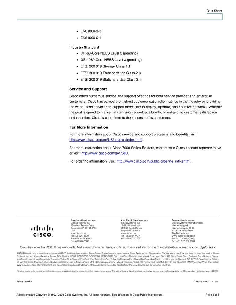 Cisco 7609 Chassis - USED in Good Working Condition