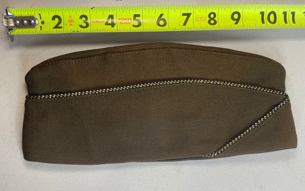 Garrison Cap hat Side Flight WW2 US Army Wool Military 33G85