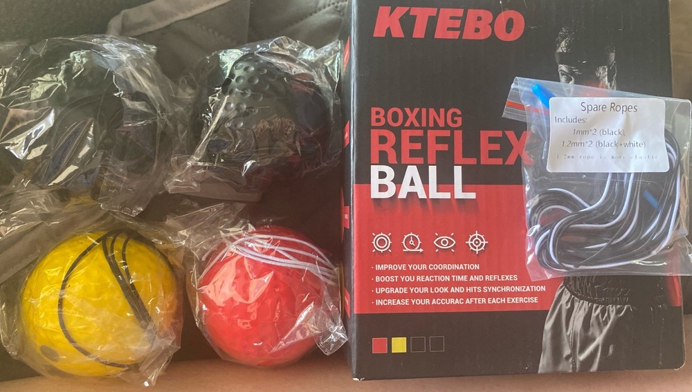 KTEBO Boxing Reflex Ball Training Equipment 4 Balls
