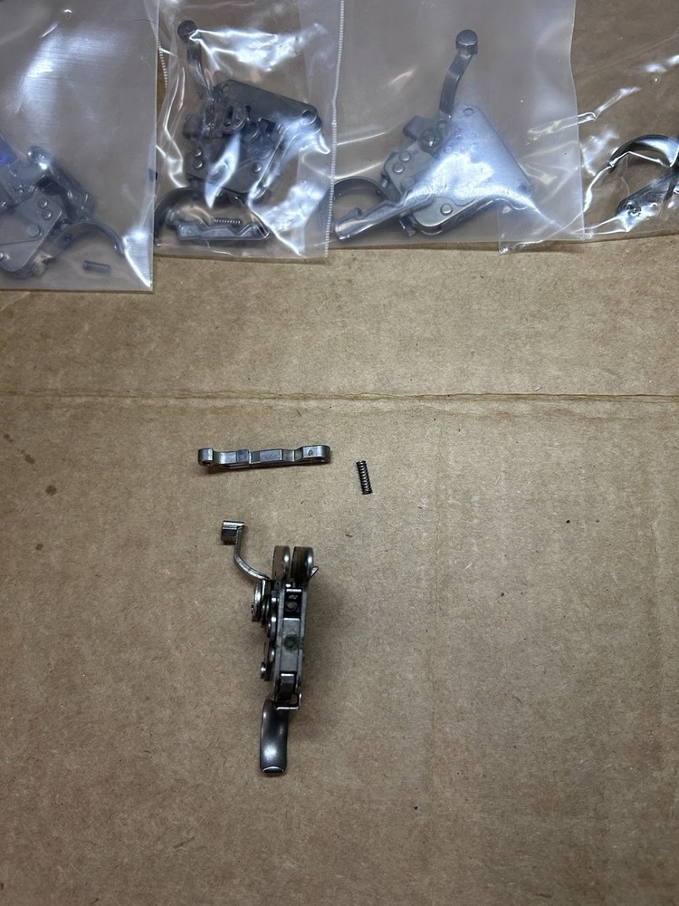 Remington 700 Trigger Assembly Adjustable Silver Safety Arm - 1 Trigger
