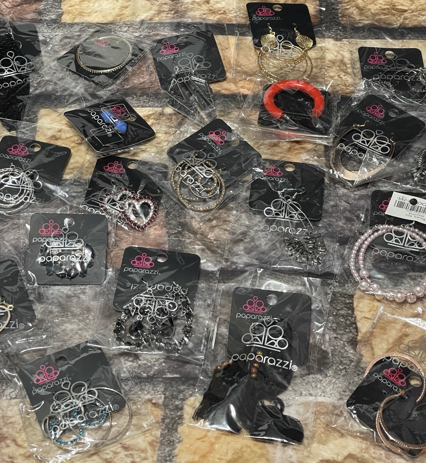 Paparazzi Fashion Costume Jewelry Assorted Earrings Hoops Dangle Boho Set Of 20