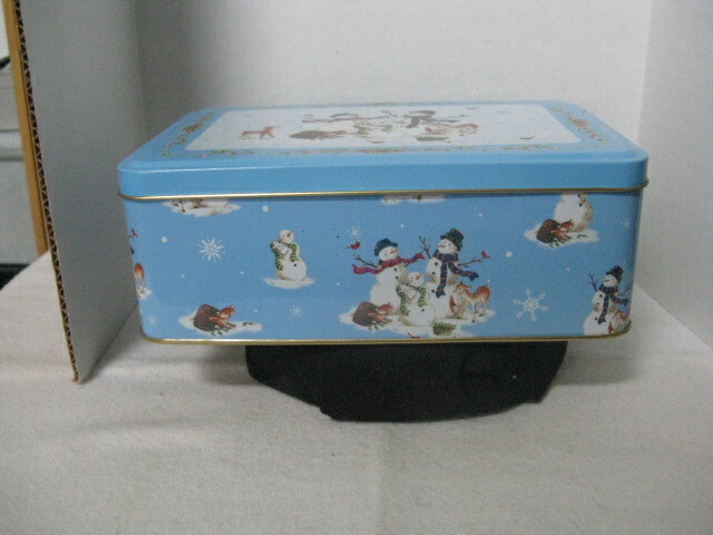 Snowmen Christmas Rectangle Tin ~ **Gift Idea
