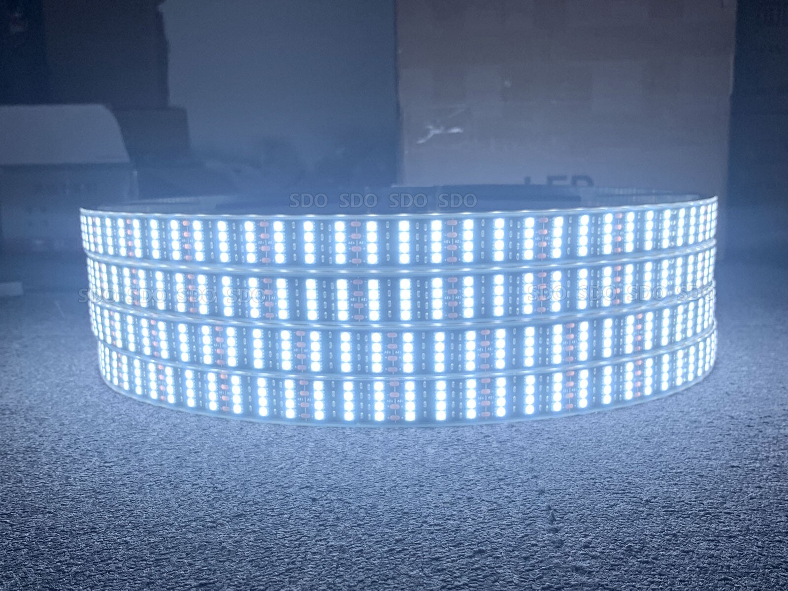 4Rings 15.5'' Quad Row Wheel Lights Strobe Pure White LED Rim Lights for Truck