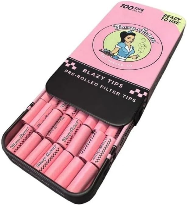 Blazy Susan Pink Pre Rolled Filter Tips 100ct