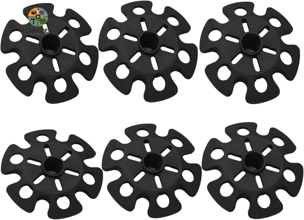 6Pcs Walking Stick Tips, Replacement Rubber Tips for Walking Sticks, Trekking Po