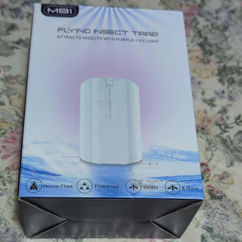 Rechargeable Flying Insect Trap & 4 Refill Cartridges, Works forFly & Indoor Bug