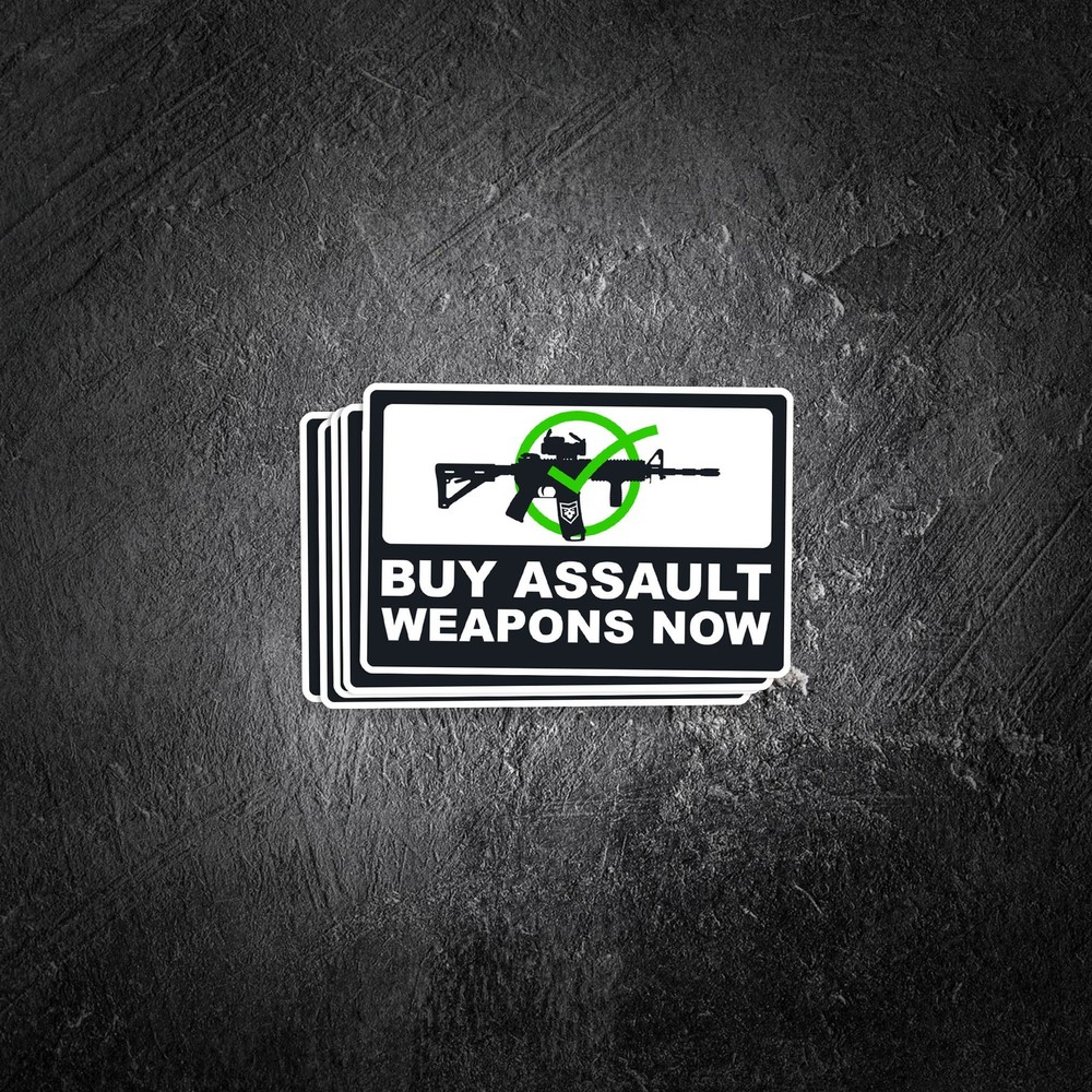 Buy Assault Weapons Now Vinyl Decal