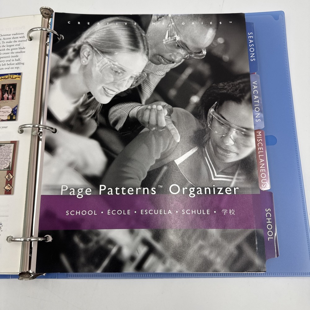 Creative Memories Scrapbooking Full Idea Page Patterns Organizer Binder 2005