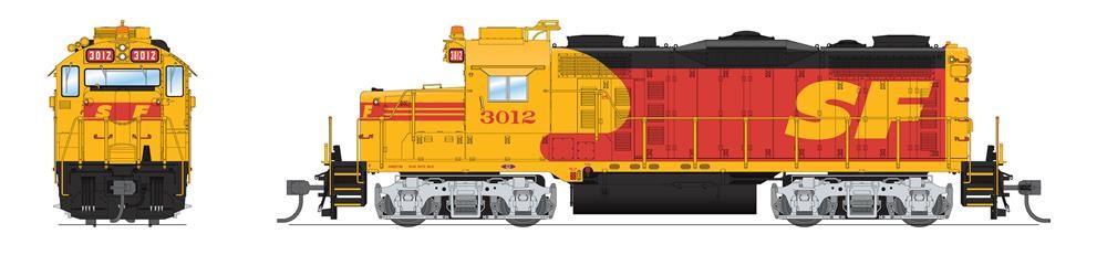 Ho EMD GP20 ATSF 3016 W/sd