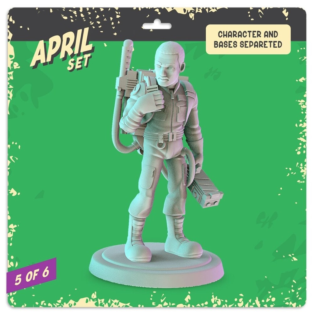 UNPAINTED Ghostbusters Set of 6 3d Printed Models