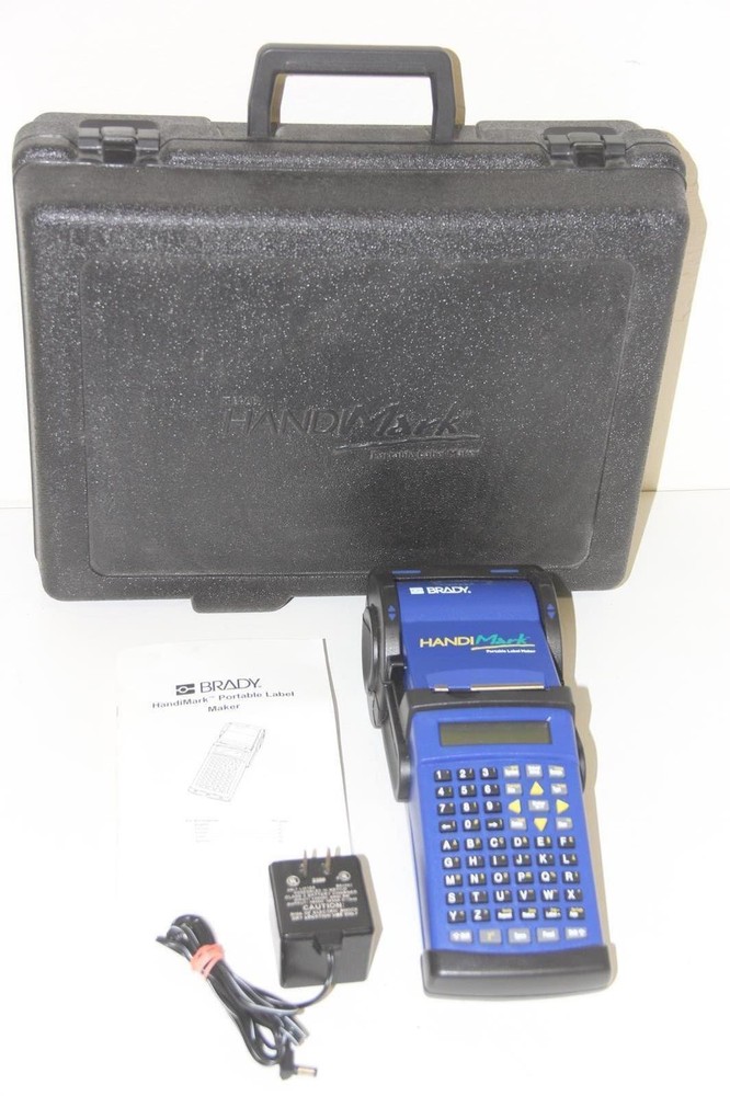 BRADY HANDIMARK Portable Thermal Label Printer with Case + Power Adapter