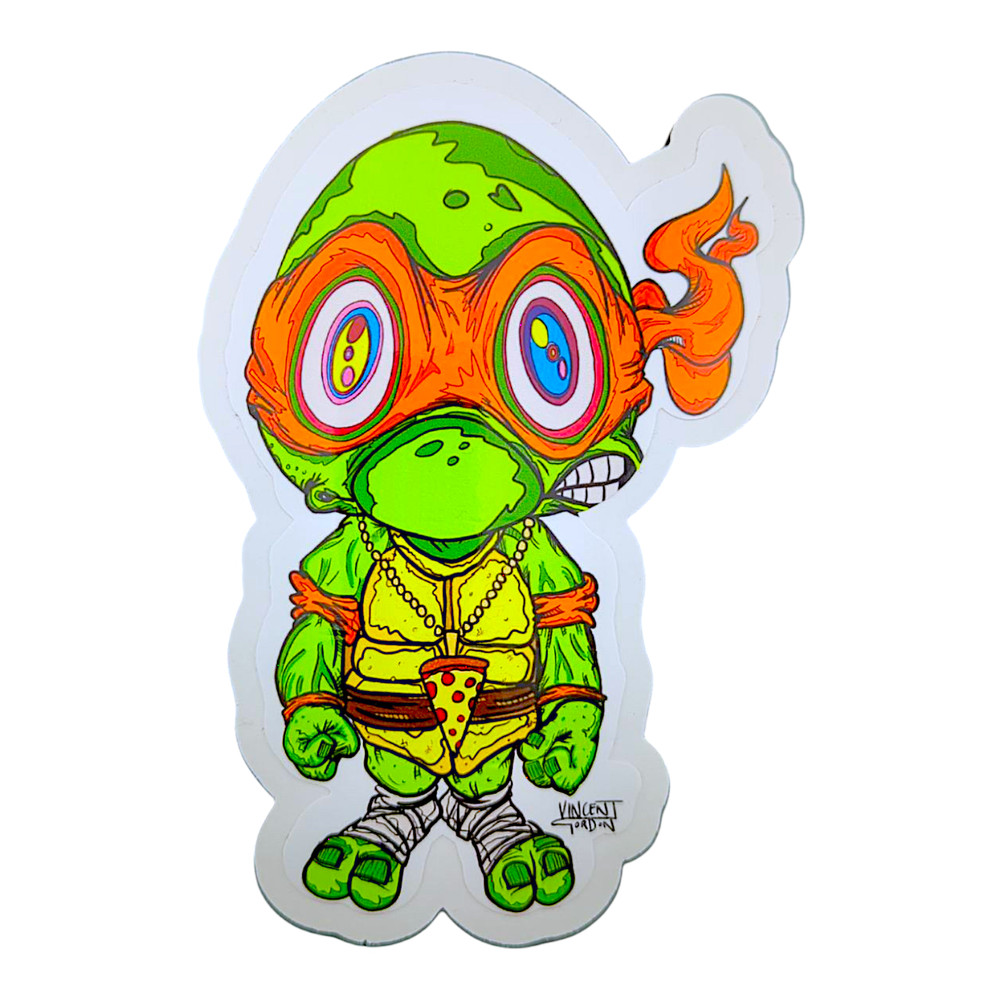 Vincent Gordon Michelangelo TMNT Study (Large) Sticker