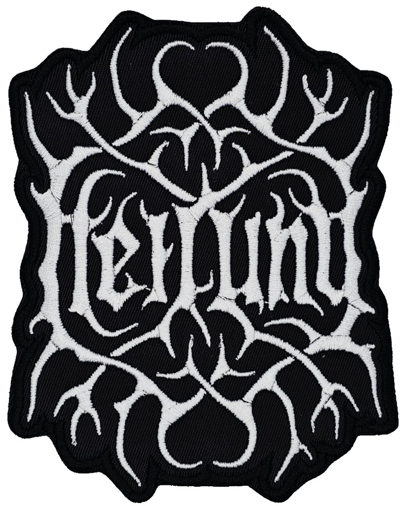 HEILUNG WHITE LOGO (shaped border) EMBROIDERED PATCH