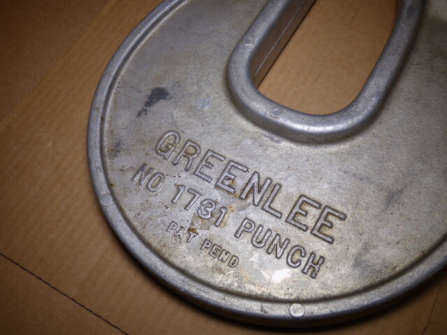 Greenlee 1731 C Frame Punch One-Shot Hydraulic Knockout Driver Tool