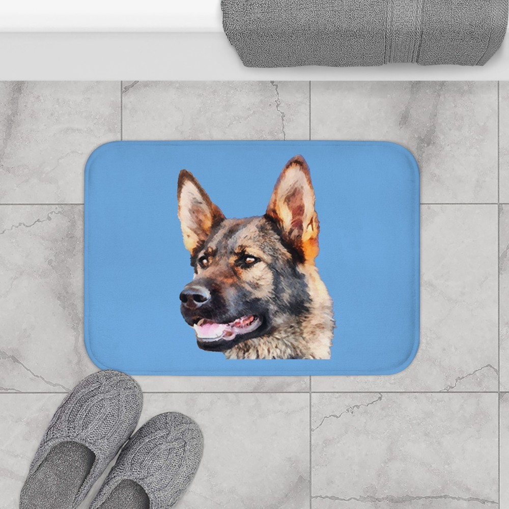German Shepherd 'Hans' Bath Rug Mat -