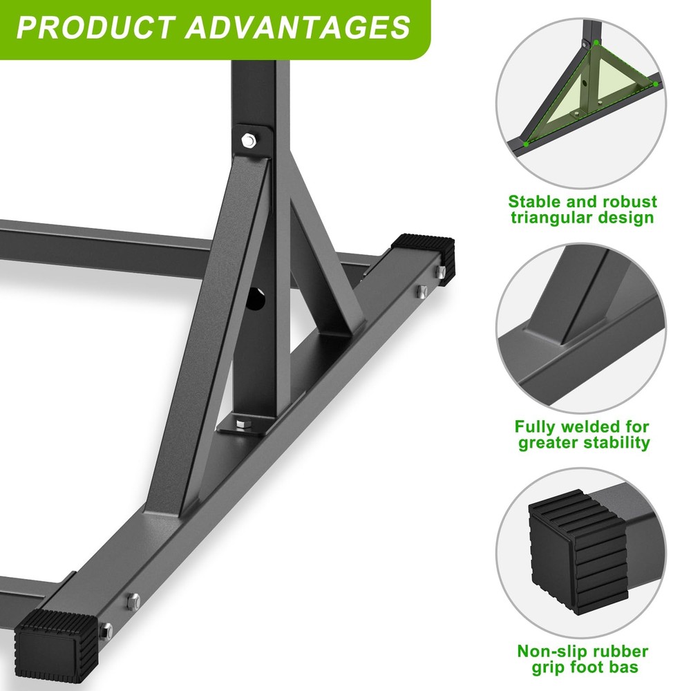 Adjustable Pull Up Station, Multifunction Pull Up Bar, Fully Welded, 500 lbs ...