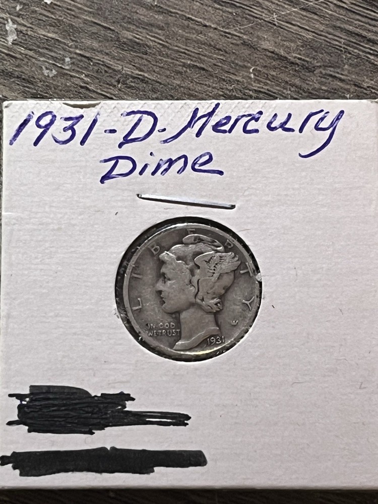 1931D Mercury Dime Error Coin! Die Cracks, In COD We Trust! 🫡