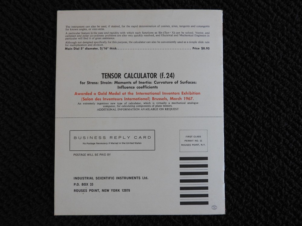 c1970 Industrial Scientific Instruments LTD Engineering Catalog Rouses Point NY