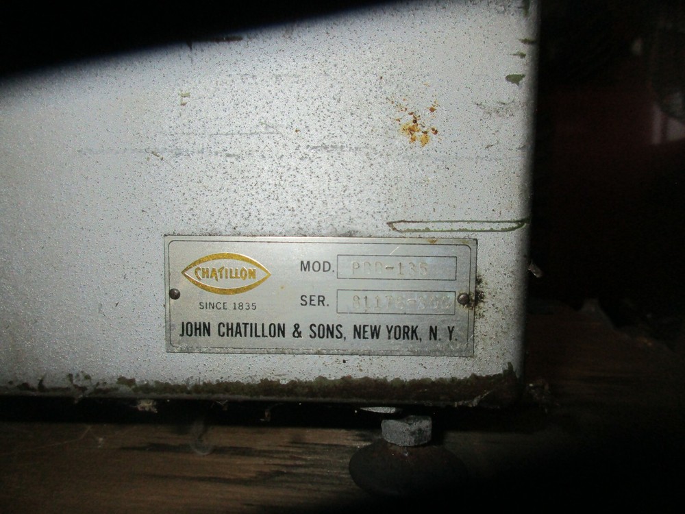 J. CHATILLON # PBB-135 PORTABLE BEAM SCALE