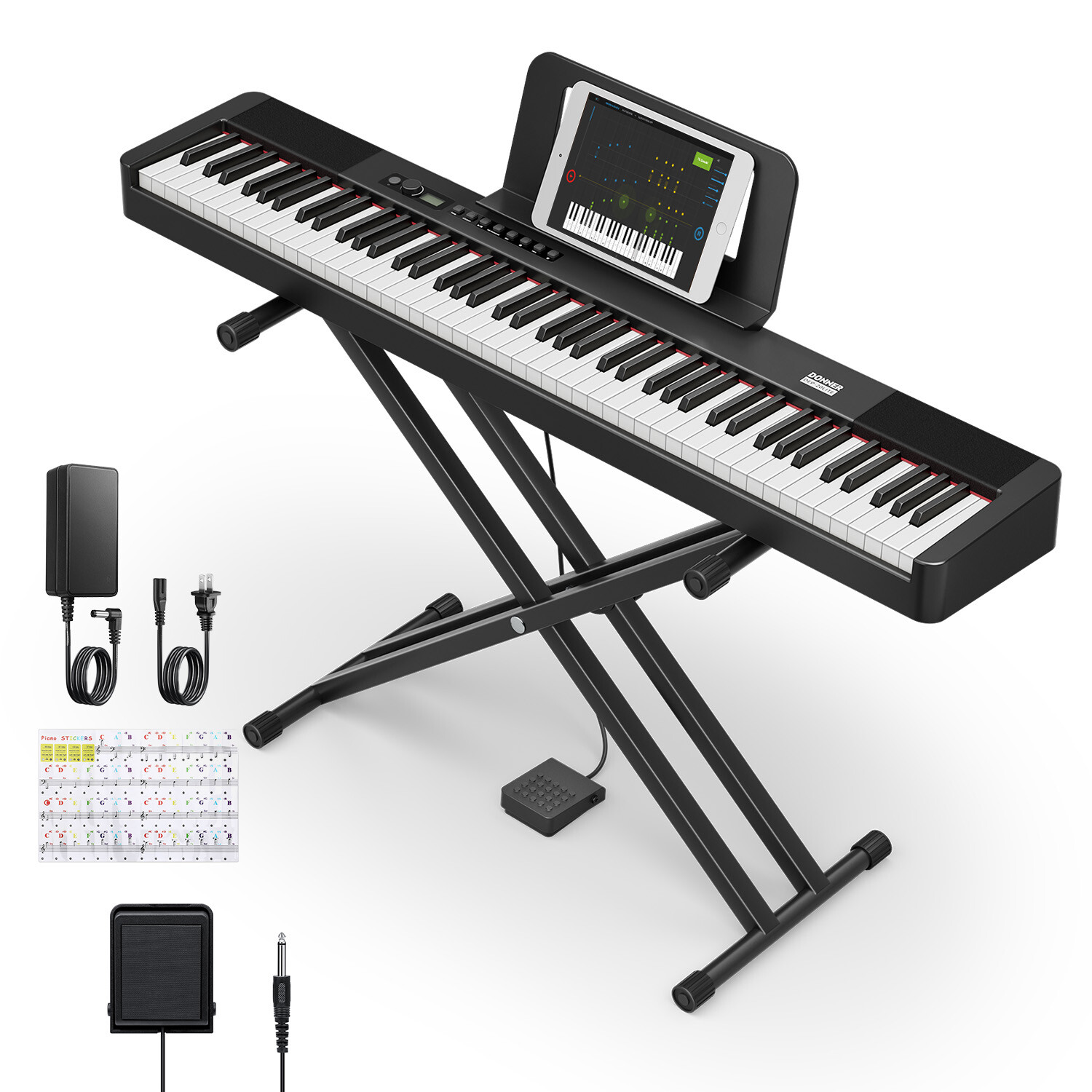 Donner DEP-20 Lite 88-Key Weighted Digital Piano with Stand
