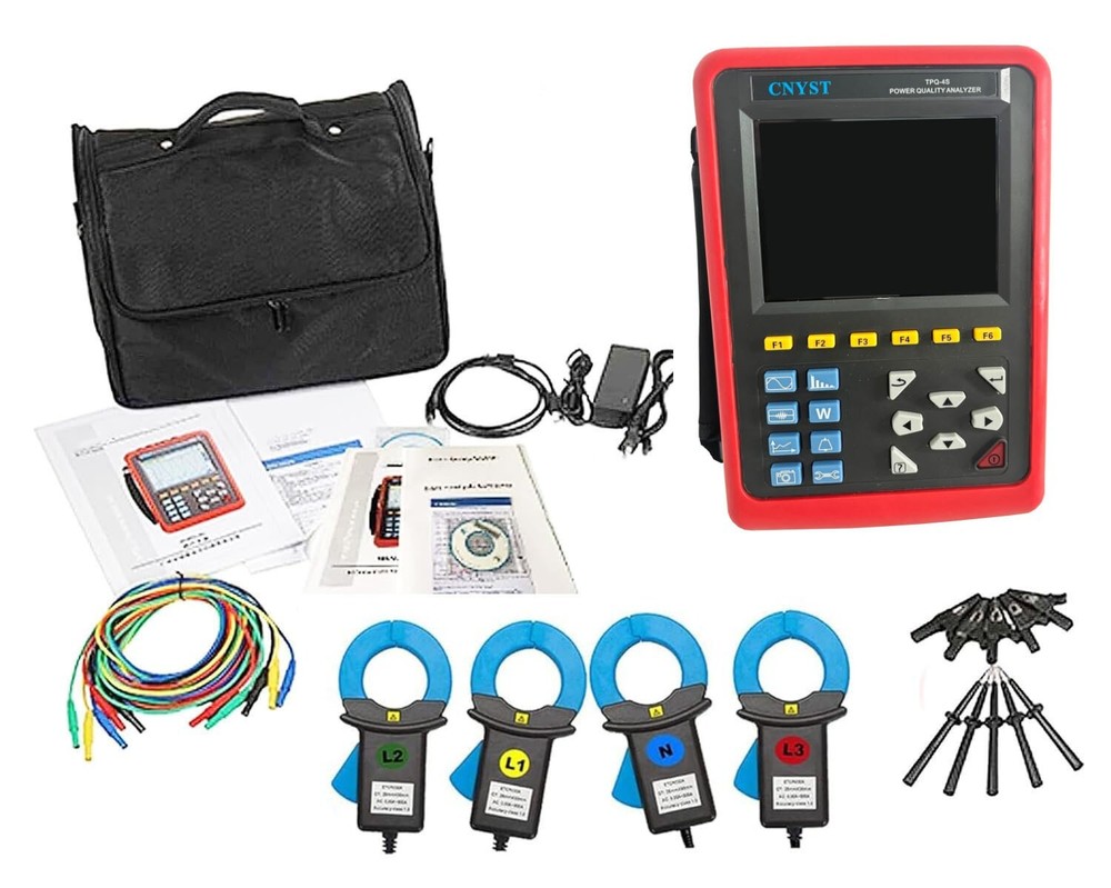Power Quality Analyzer 3 Phase Power Quality Meter With 4PCS 100A Current Clamp
