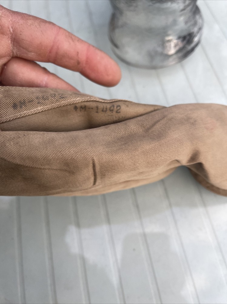 Original WW2 US ARMY CAP KHAKI TAN HAT