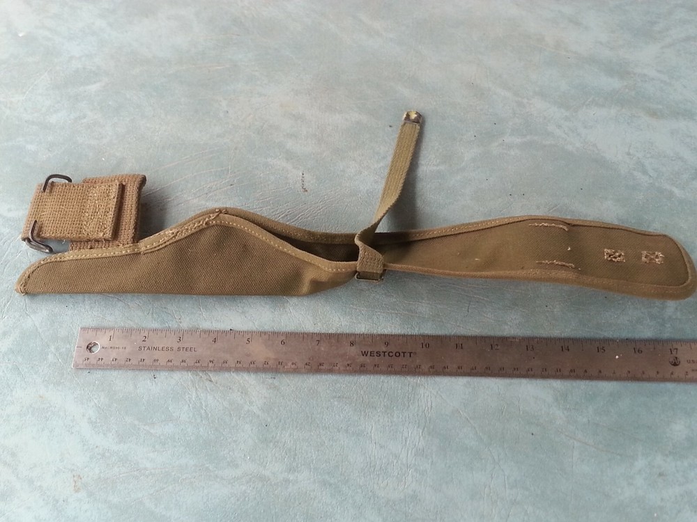 WW2 Pickaxe Belt Pouch, Unissued, Canvas, Original U.S. Military Surplus,