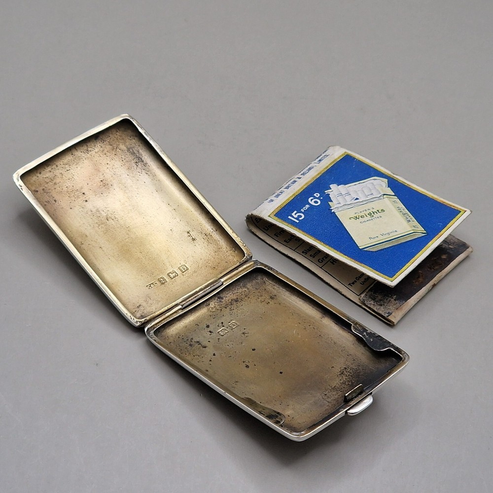 Sterling Silver Engine Turned Matchbook Case by Cohen & Charles 1928