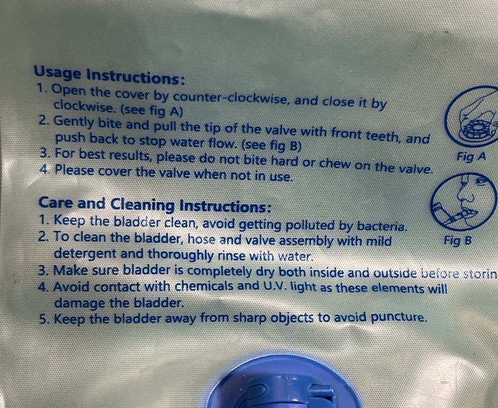 Hydration Bladder 2 L Water Pack Reservoir Camel Back Replacement Running Hiking